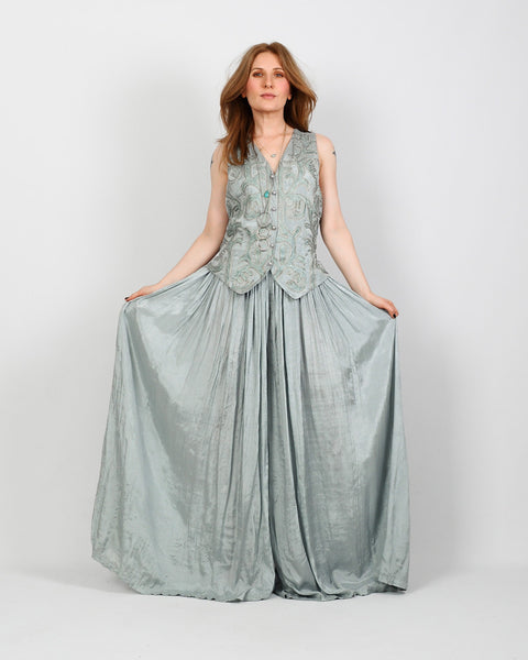 Embroidered India Palazzo Jumpsuit