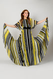 Striped Gauze Full Sweep Dress