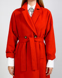 Red Wool / Alpaca Coat