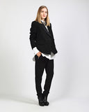 Wool + Silk Satin Tuxedo Jacket