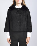 Broadtail + Mink Fur Coat