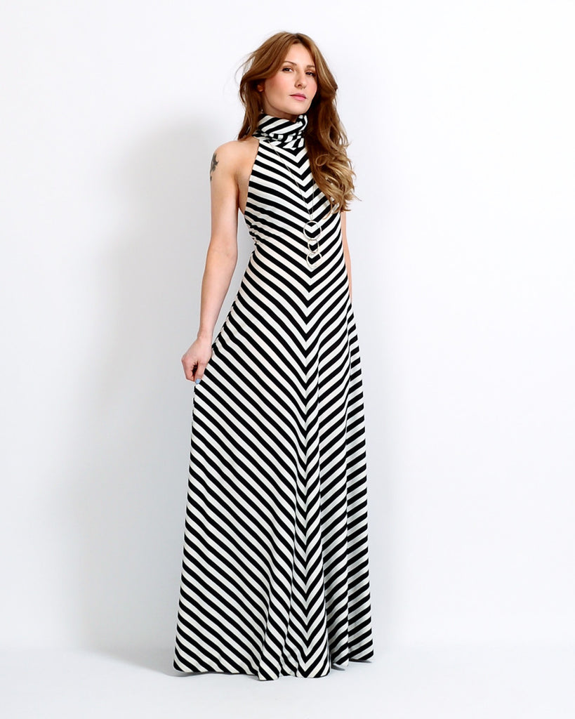Black + White Chevron Maxi Dress Tin Roof Vintage Black + White Chevron Maxi Dress Tin Roof Vintage