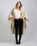 Hooded Wool Cape Coat