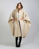 Hooded Wool Cape Coat