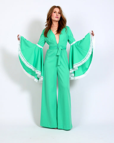 70s Bell Sleeve Palazzo Jumpsuit