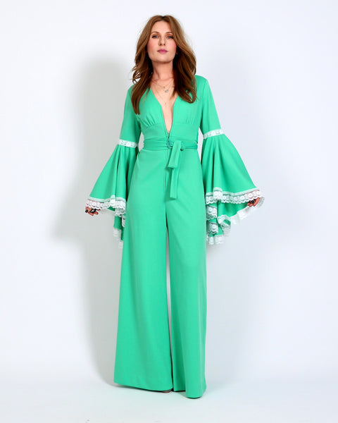 70s Bell Sleeve Palazzo Jumpsuit