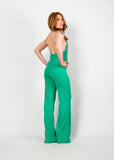 70s Backless Sweater Knit Jumpsuit