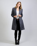 Tweed Wool Long Blazer Jacket
