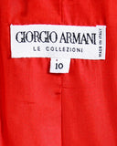 GIORGIO ARMANI Red Wool Blazer