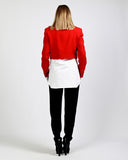 Red Wool Military Jacket