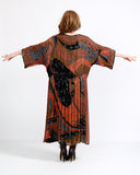 70s Beaded Silk Judith Ann India Dress