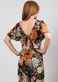 Open Back 70s Palazzo Jumpsuit