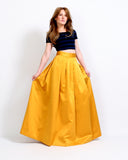 Marigold Satin Ball Gown Skirt